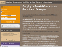 Tablet Screenshot of campingdeserrette.com